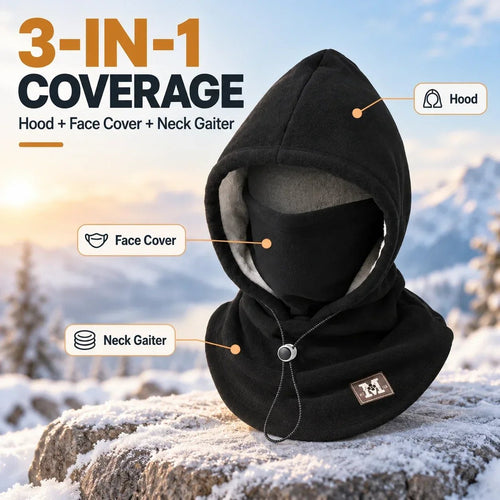 3-in-1 Winter Windproof Face & Neck Cover: Warmth & Full Protection
