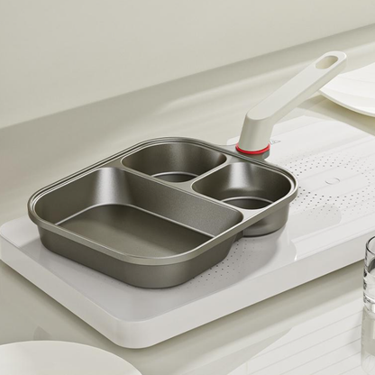 4-in-1 Nonstick Frying Pan: Ideal for Eggs, Bacon, and Burgers