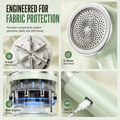 Smart Electric Fabric Shaver & Pet Hair Remover – Winter Clothing Essential