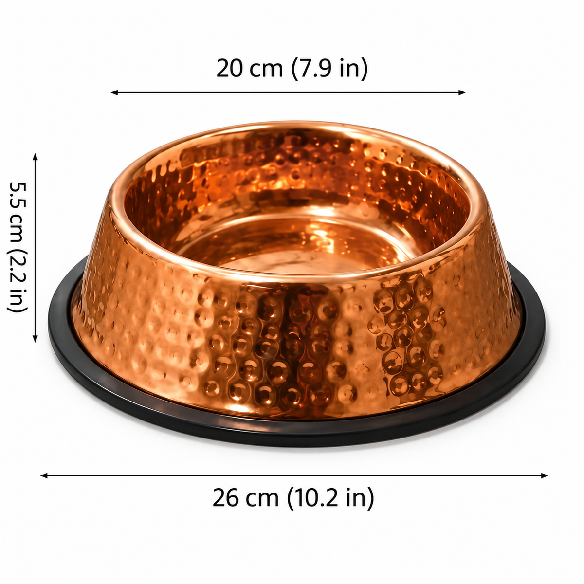 Auremod™ 99.9% Pure Copper Bowl for Dogs & Cats