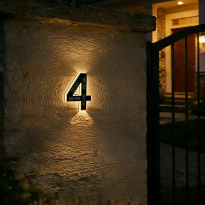 🔥Last Day 49% OFF🔥Solar Lighted House Numbers LED Numbers, Waterproof for Outside