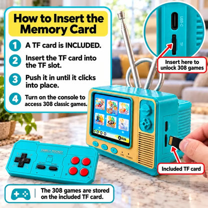 🎮GV300 Retro Handheld Game Console – 2.8' IPS Screen, Portable Gaming Device & Gift for Gamers