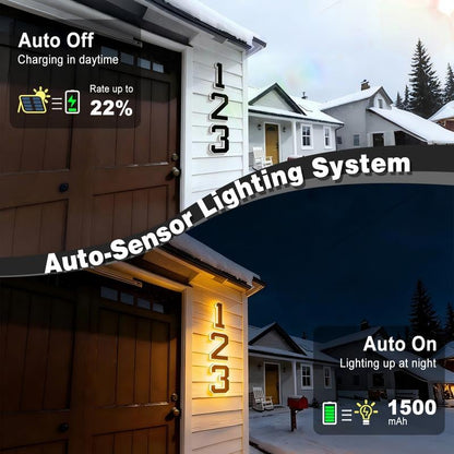 🔥Last Day 49% OFF🔥Solar Lighted House Numbers LED Numbers, Waterproof for Outside