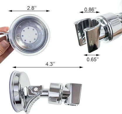 Adjustable Shower Head Holders Removable Suction Cup: Easy Installation & Strong Suction Cup