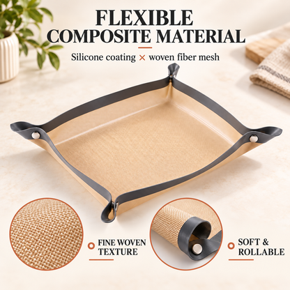 🍪 2-in-1 Foldable Silicone Baking Tray