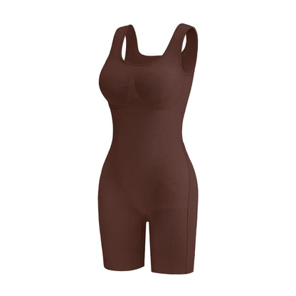 Tummy Control Butt Lifter Faja Bodysuit: Back Support Scrunch, Back Open Design🧘