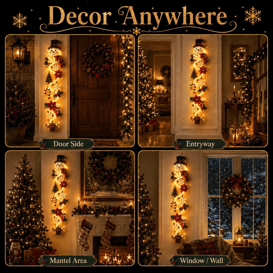 ⏳ Last day! 49% OFF – 🎄✨🎅 Glowing Christmas Door Hanger