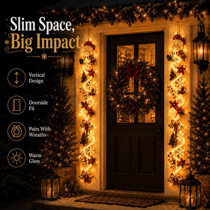 ⏳ Last day! 49% OFF – 🎄✨🎅 Glowing Christmas Door Hanger