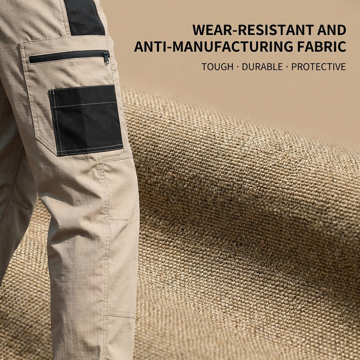 Men’s Outdoor Indestructible Tactical Pants - Multiple Pockets, Ripstop & Water-Resistant