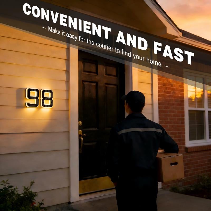 🔥Last Day 49% OFF🔥Solar Lighted House Numbers LED Numbers, Waterproof for Outside