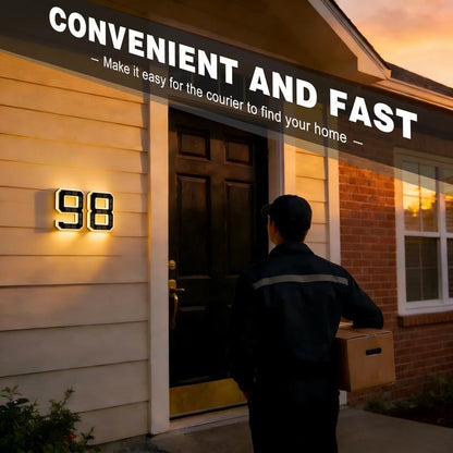 🔥Last Day 49% OFF🔥Solar Lighted House Numbers LED Numbers, Waterproof for Outside