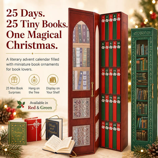 📚 25-Day Mini Book Advent Calendar – A Book Lover's Christmas Countdown(📦Buy 2 Free Shipping)