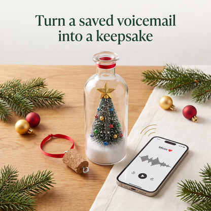 Merry Christmas Tree Message Bottle