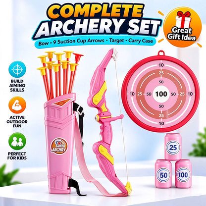 LED Light-Up Bow and Arrow Toy Set: Glowing Effects & Outdoor Fun