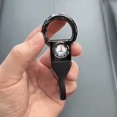 Tactical Quick-Release Keychain — Screwless Metal Car Key Ring with Heavy-Duty TPU Strap