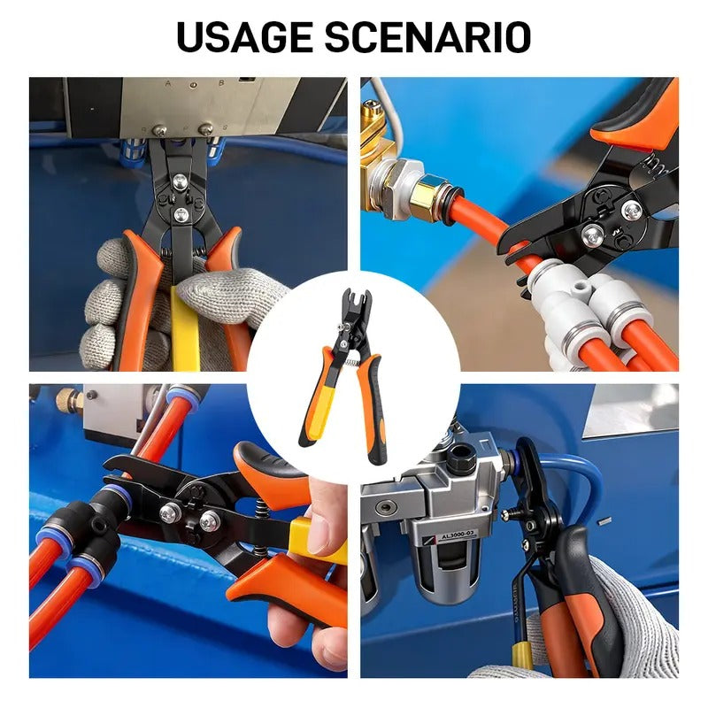 Heavy-Duty Press-Type Pipe Wrench - Strong Grip, Durable & Easy Operation