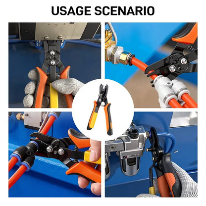 Heavy-Duty Press-Type Pipe Wrench - Strong Grip, Durable & Easy Operation