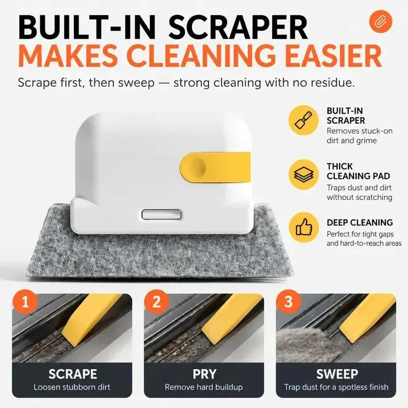 2-in-1 Groove Cleaning Sponge Brush - Easy Cleaning & Convenient