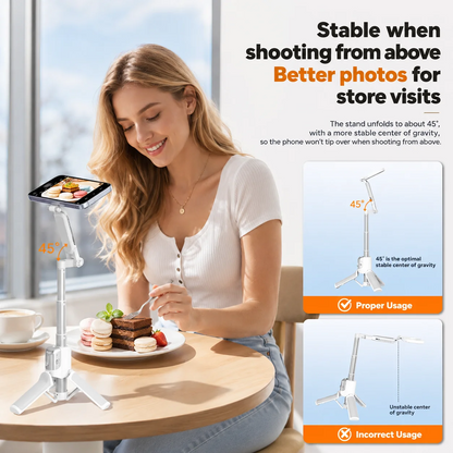 📸 Phone Zoomable Magnetic Palm Grip:  Secure Hold, Selfie Stick & Tripod