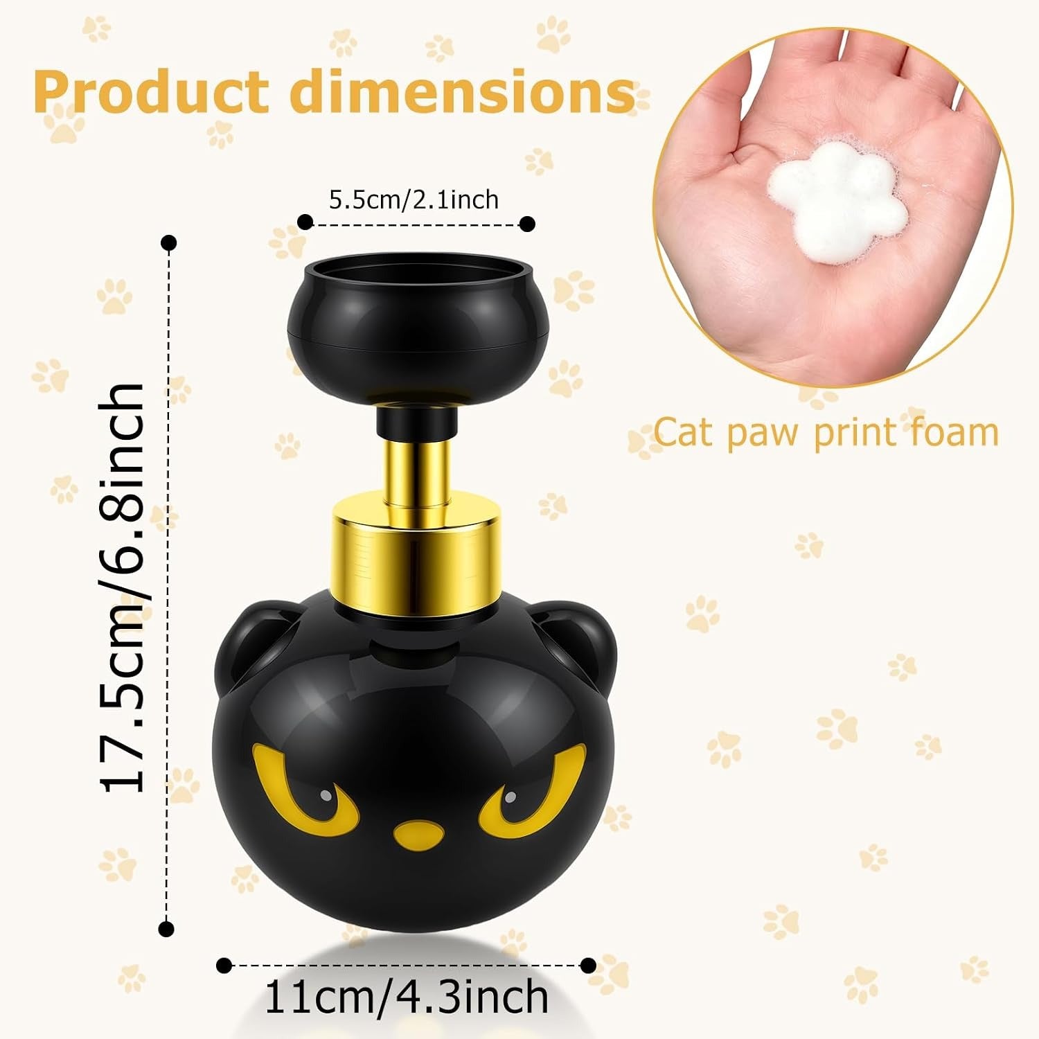 Cute Cat Paw Foam Soap Dispenser