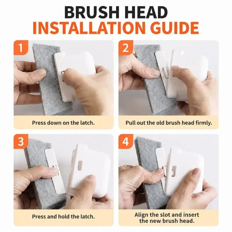 2-in-1 Groove Cleaning Sponge Brush - Easy Cleaning & Convenient