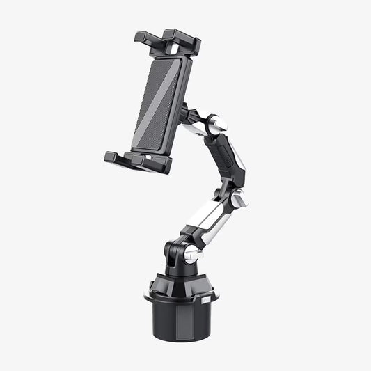 Adjustable Car Cup Holder Phone & Tablet Mount – 360° Rotating Universal Stand