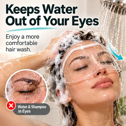 Transparent Hair Washing & Coloring Face Shield - Splash Protection & Easy Use
