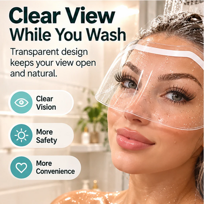 Transparent Hair Washing & Coloring Face Shield - Splash Protection & Easy Use