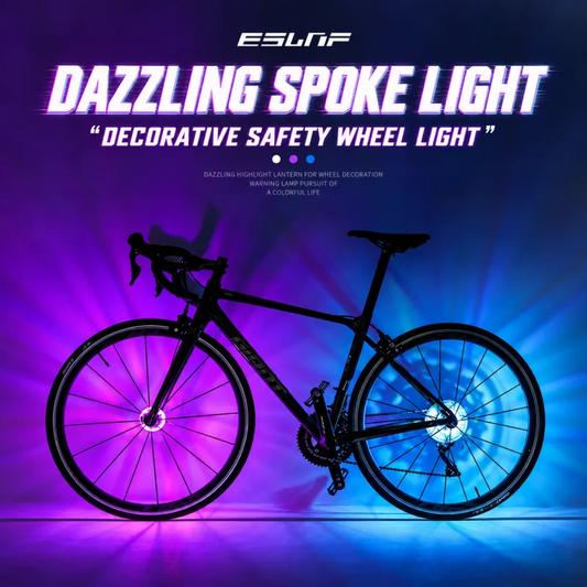 LED Bicycle Wheel Hub Light - Waterproof, Easy Installation & Nighttime Visibility