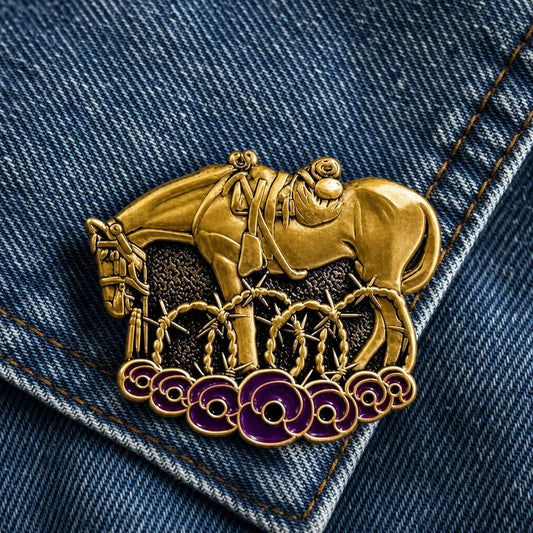 War Horse Memorial Brooch - Vintage Style & Collectible Accessory