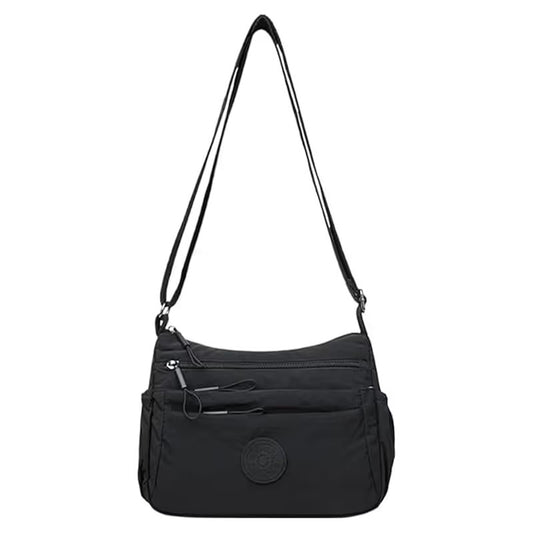 Multi-Pocket Crossbody Bag – Lightweight Zipper Shoulder Bag