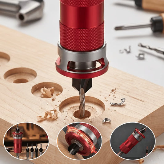 Auto Depth Limit 4-Blade Countersink Drill