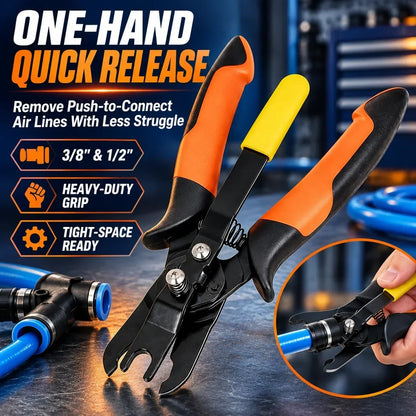 Heavy-Duty Press-Type Pipe Wrench - Strong Grip, Durable & Easy Operation