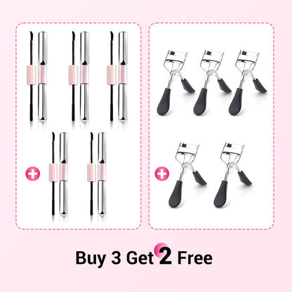 💕50% OFF NOW! Double-Ended Waterproof Lengthening & Curling Mascara, Cartoon-Like Voluminous Lashes, Smudge-Proof Long Lasting Eye Makeup, No Clumping Lash Mascara