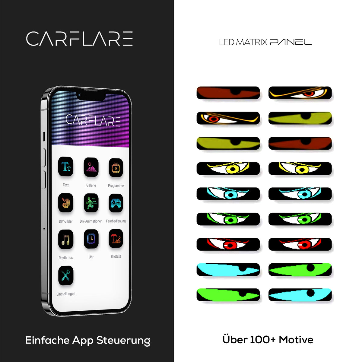 2er Set CarFlare® LED - Panel 12CM x 60CM x 2 Stück