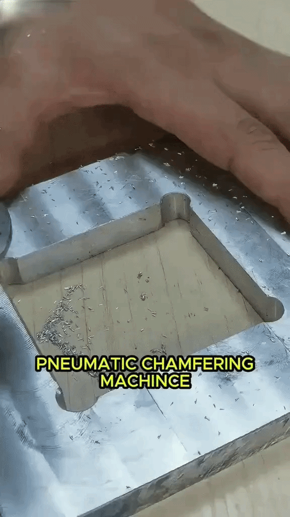 Pneumatic Chamfering Tool — Clean 45° Bevels in 3 Seconds