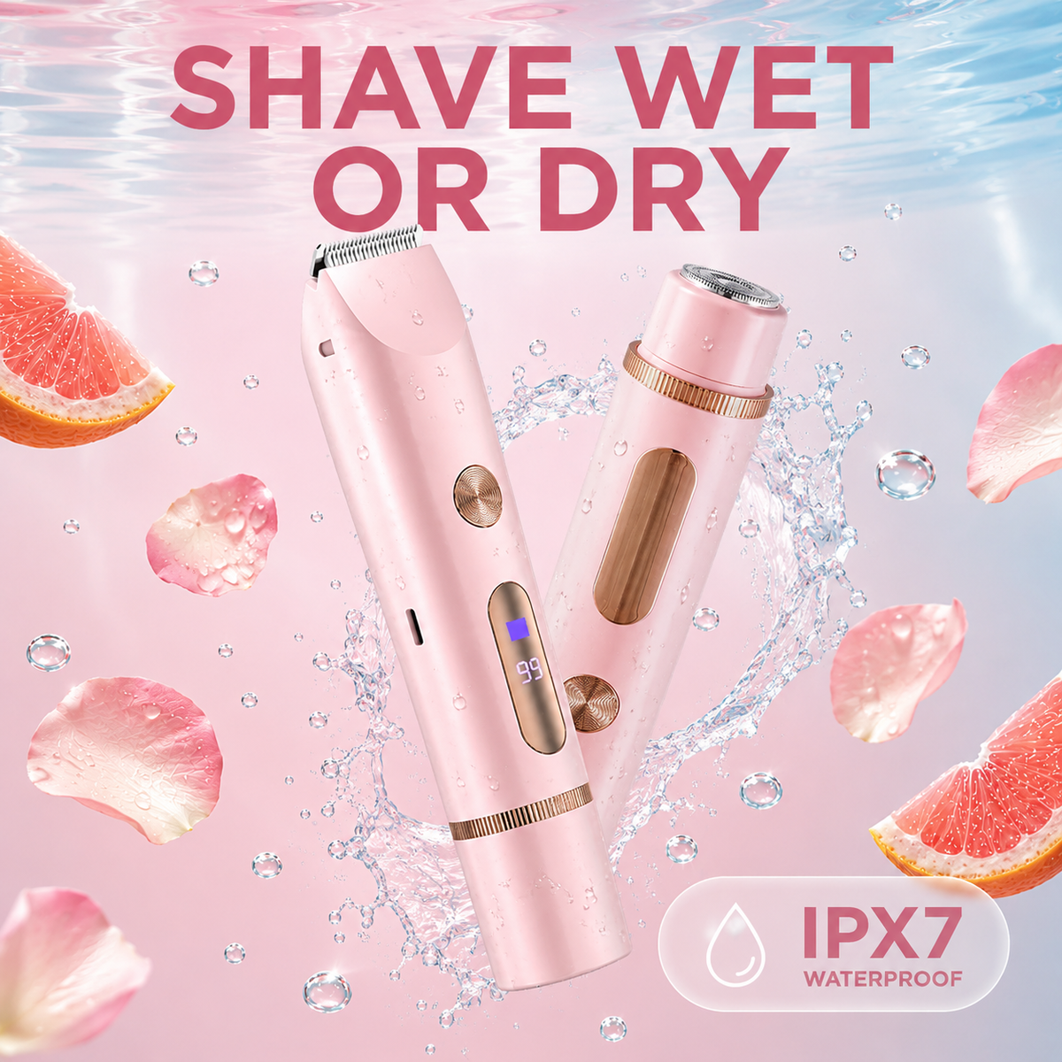 Dual-Head Bikini & Body Trimmer | Smooth, Gentle & Cordless