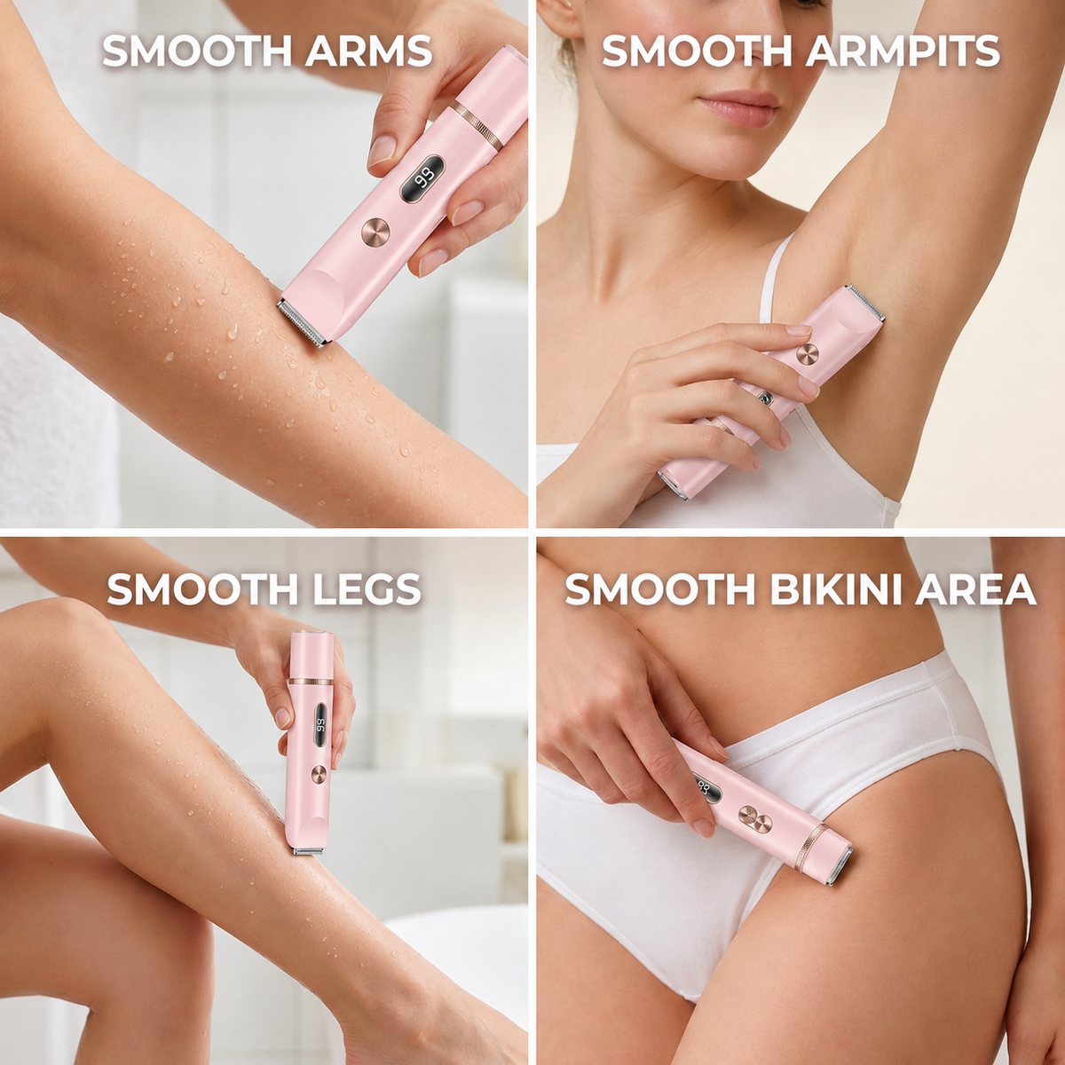 Dual-Head Bikini & Body Trimmer | Smooth, Gentle & Cordless