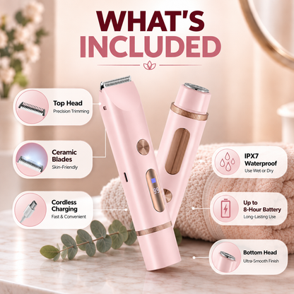 Dual-Head Bikini & Body Trimmer | Smooth, Gentle & Cordless