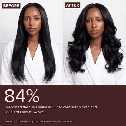 Satin Heatless Curler — Overnight Curls, No Heat, No Damage