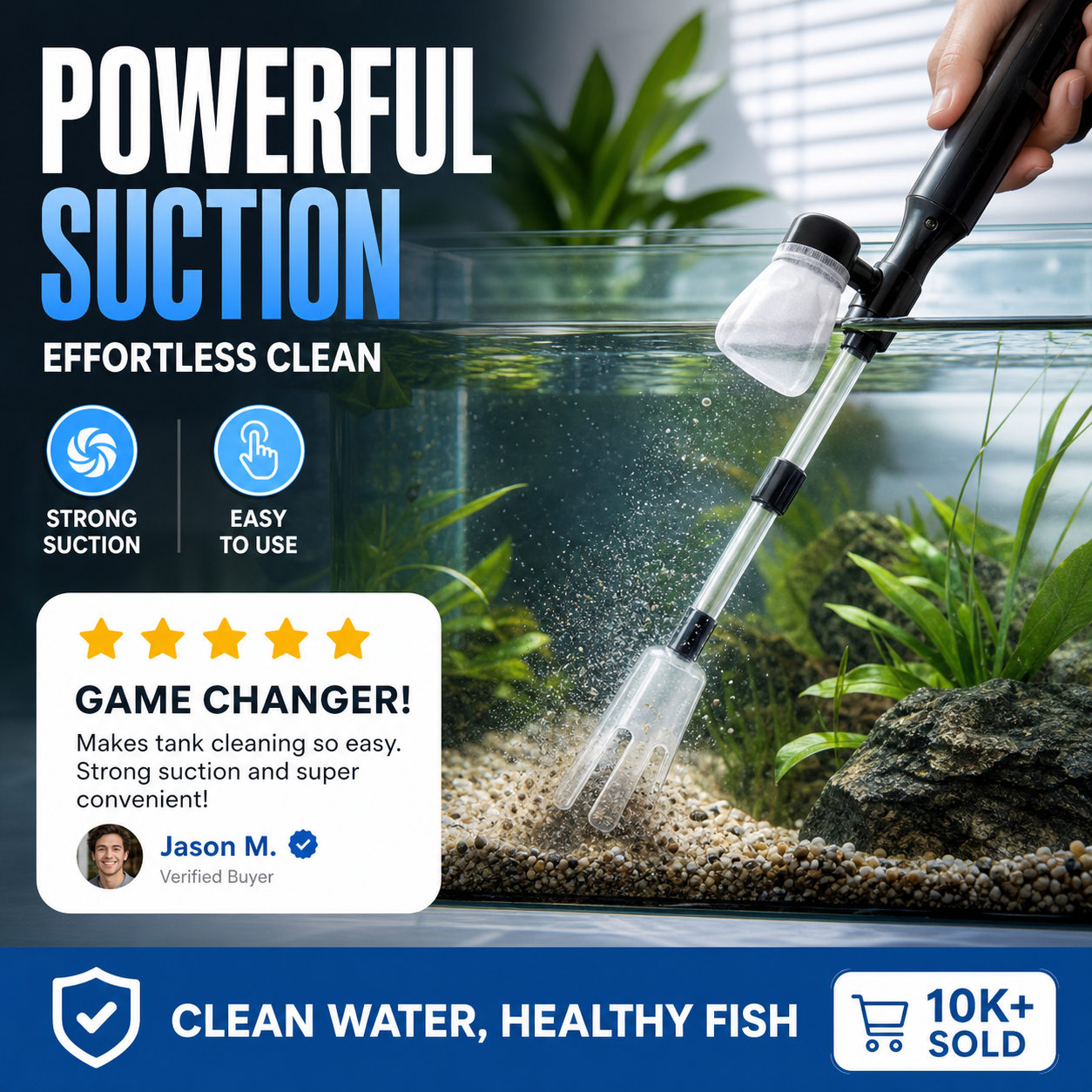 51% off 🔥 Electric Aquarium Gravel Cleaner