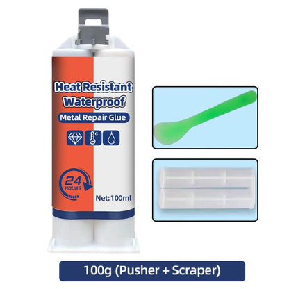 No Welding Needed! Heavy Duty Waterproof Heat Resistant Metal Repair Glue