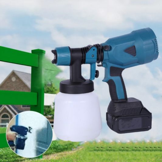 Cordless High-Pressure Paint Sprayer — 5 Nozzles, 800ml, Battery Powered