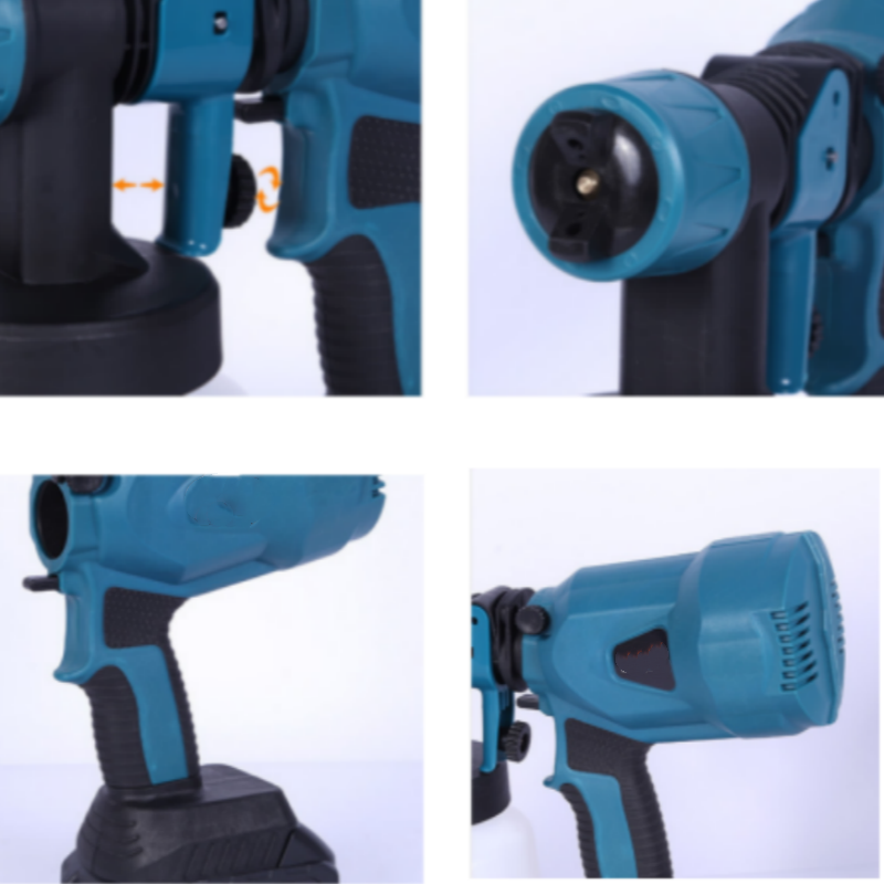 Cordless High-Pressure Paint Sprayer — 5 Nozzles, 800ml, Battery Powered