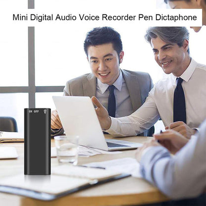 Portable Mini Magnetic Voice Recorder: One-Touch Operation & Compact Size