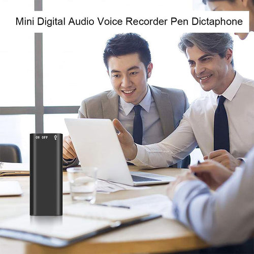 Portable Mini Magnetic Voice Recorder: One-Touch Operation & Compact Size