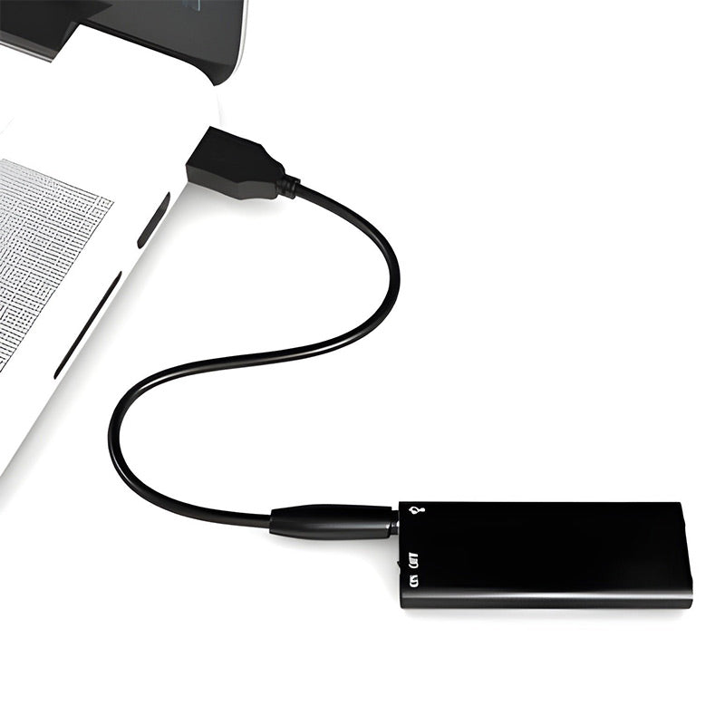 Portable Mini Magnetic Voice Recorder: One-Touch Operation & Compact Size