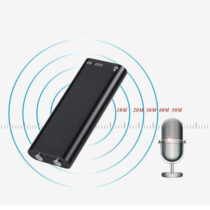 Portable Mini Magnetic Voice Recorder: One-Touch Operation & Compact Size