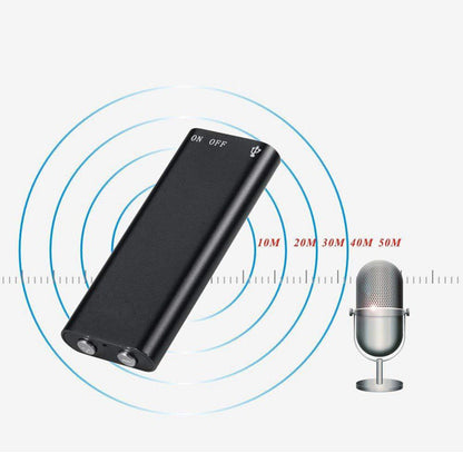 Portable Mini Magnetic Voice Recorder: One-Touch Operation & Compact Size