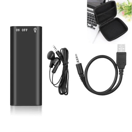 Portable Mini Magnetic Voice Recorder: One-Touch Operation & Compact Size